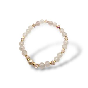 Elegant Rose Quartz Beaded Bracelet
